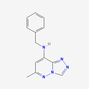 molecular formula C13H13N5 B4417513 N-BENZYL-N-(6-METHYL[1,2,4]TRIAZOLO[4,3-B]PYRIDAZIN-8-YL)AMINE 
