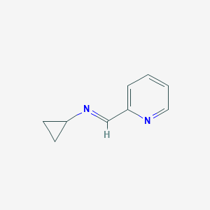 molecular formula C9H10N2 B044179 N-Cyclopropyl(2-pyridyl)methanimine CAS No. 121532-31-8