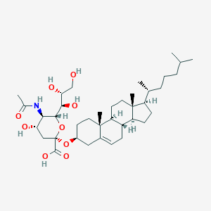 molecular formula C38H63NO9 B044184 N-Acetylneuraminyl cholesterol CAS No. 113108-90-0