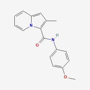 molecular formula C17H16N2O2 B4418430 N-(4-methoxyphenyl)-2-methylindolizine-3-carboxamide 