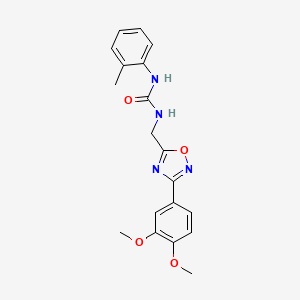 molecular formula C19H20N4O4 B4418520 3-{[3-(3,4-DIMETHOXYPHENYL)-1,2,4-OXADIAZOL-5-YL]METHYL}-1-(2-METHYLPHENYL)UREA 
