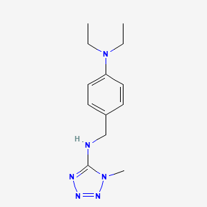 molecular formula C13H20N6 B4418720 N-[[4-(diethylamino)phenyl]methyl]-1-methyltetrazol-5-amine 
