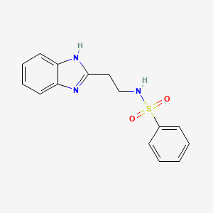 molecular formula C15H15N3O2S B4418724 N-[2-(1H-Benzoimidazol-2-yl)-ethyl]-benzenesulfonamide 