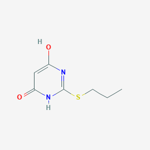 molecular formula C7H10N2O2S B044197 2-(Propylthio)pyrimidine-4,6-diol CAS No. 145783-12-6