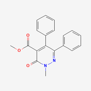 molecular formula C19H16N2O3 B4420494 methyl 2-methyl-3-oxo-5,6-diphenyl-2,3-dihydropyridazine-4-carboxylate 