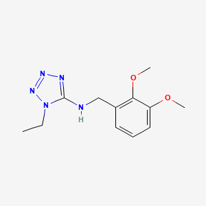 molecular formula C12H17N5O2 B4420515 N-(2,3-dimethoxybenzyl)-1-ethyl-1H-tetrazol-5-amine 