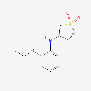 molecular formula C12H15NO3S B4420584 N-(2-ethoxyphenyl)-1,1-dioxo-2,3-dihydrothiophen-3-amine 