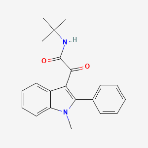 molecular formula C21H22N2O2 B4420666 N-tert-butyl-2-(1-methyl-2-phenyl-1H-indol-3-yl)-2-oxoacetamide 