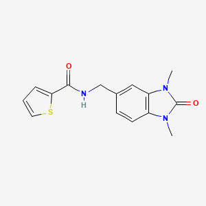 molecular formula C15H15N3O2S B4420878 N-[(1,3-dimethyl-2-oxo-2,3-dihydro-1H-benzimidazol-5-yl)methyl]thiophene-2-carboxamide 