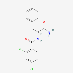 molecular formula C16H14Cl2N2O2 B4420879 N-(2,4-dichlorobenzoyl)phenylalaninamide 