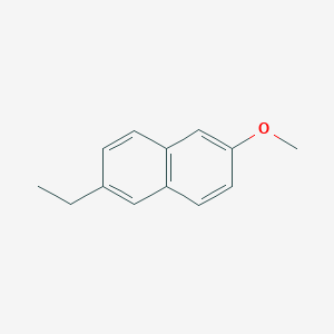molecular formula C₁₃H₁₄O B044209 2-Ethyl-6-methoxynaphthalene CAS No. 21388-17-0