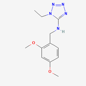 molecular formula C12H17N5O2 B4420952 N-(2,4-dimethoxybenzyl)-1-ethyl-1H-tetrazol-5-amine 
