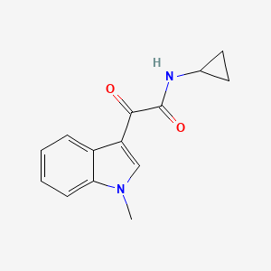 molecular formula C14H14N2O2 B4421008 N-cyclopropyl-2-(1-methyl-1H-indol-3-yl)-2-oxoacetamide 
