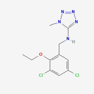 molecular formula C11H13Cl2N5O B4421292 N-(3,5-dichloro-2-ethoxybenzyl)-1-methyl-1H-tetrazol-5-amine 