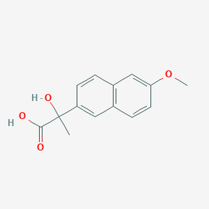 molecular formula C14H14O4 B044213 2-Hydroxy-2-(6-methoxy-2-naphthyl)propionic acid CAS No. 32721-11-2