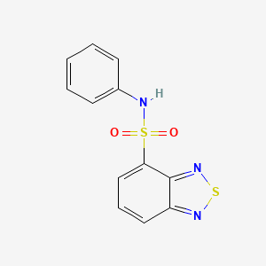 molecular formula C12H9N3O2S2 B4421469 N-phenyl-2,1,3-benzothiadiazole-4-sulfonamide 