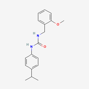 molecular formula C18H22N2O2 B4421507 N-(4-isopropylphenyl)-N'-(2-methoxybenzyl)urea 
