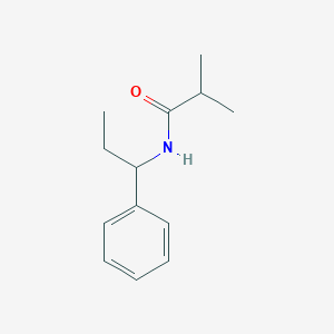 molecular formula C13H19NO B4421529 2-methyl-N-(1-phenylpropyl)propanamide 