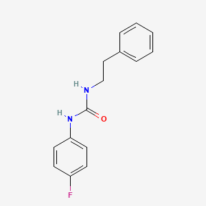 molecular formula C15H15FN2O B4421540 N-(4-FLUOROPHENYL)-N'-PHENETHYLUREA 