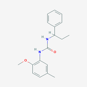 molecular formula C18H22N2O2 B4421548 1-(2-Methoxy-5-methylphenyl)-3-(1-phenylpropyl)urea 