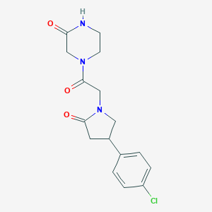 molecular formula C16H18ClN3O3 B044216 Cebaracetam CAS No. 113957-09-8