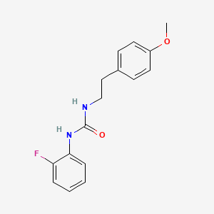 molecular formula C16H17FN2O2 B4421608 1-(2-Fluorophenyl)-3-[2-(4-methoxyphenyl)ethyl]urea 
