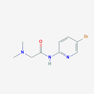 molecular formula C9H12BrN3O B4421690 N-(5-bromopyridin-2-yl)-2-(dimethylamino)acetamide 