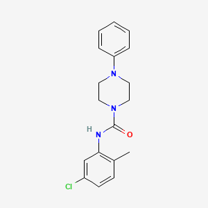 molecular formula C18H20ClN3O B4421700 N-(5-chloro-2-methylphenyl)-4-phenylpiperazine-1-carboxamide 