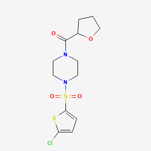 molecular formula C13H17ClN2O4S2 B4421729 1-[(5-chloro-2-thienyl)sulfonyl]-4-(tetrahydro-2-furanylcarbonyl)piperazine 