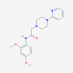 molecular formula C19H24N4O3 B4421778 N-(2,4-dimethoxyphenyl)-2-[4-(2-pyridinyl)-1-piperazinyl]acetamide 