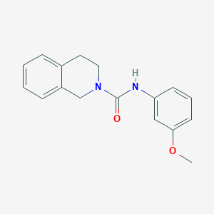 molecular formula C17H18N2O2 B4421798 N-(3-methoxyphenyl)-3,4-dihydro-2(1H)-isoquinolinecarboxamide 
