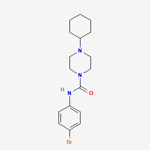 molecular formula C17H24BrN3O B4421822 N-(4-bromophenyl)-4-cyclohexylpiperazine-1-carboxamide 