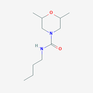 molecular formula C11H22N2O2 B4421876 N-butyl-2,6-dimethylmorpholine-4-carboxamide 