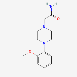 molecular formula C13H19N3O2 B4421907 2-[4-(2-Methoxyphenyl)piperazin-1-yl]acetamide 