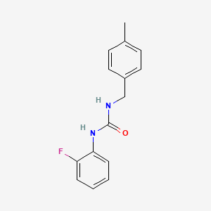 molecular formula C15H15FN2O B4421986 N-(2-fluorophenyl)-N'-(4-methylbenzyl)urea 