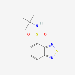 molecular formula C10H13N3O2S2 B4422035 N-(tert-butyl)-2,1,3-benzothiadiazole-4-sulfonamide 