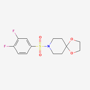 molecular formula C13H15F2NO4S B4422135 8-[(3,4-difluorophenyl)sulfonyl]-1,4-dioxa-8-azaspiro[4.5]decane 