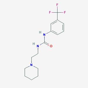 molecular formula C15H20F3N3O B4422195 N-(2-PIPERIDINOETHYL)-N'-[3-(TRIFLUOROMETHYL)PHENYL]UREA 