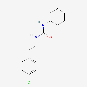 molecular formula C15H21ClN2O B4422283 1-[2-(4-Chlorophenyl)ethyl]-3-cyclohexylurea 