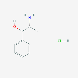 molecular formula C9H14ClNO B044223 Phenylpropanolamine hydrochloride CAS No. 40626-29-7