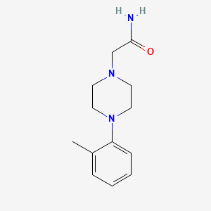 molecular formula C13H19N3O B4422306 2-[4-(2-Methylphenyl)piperazin-1-yl]acetamide 