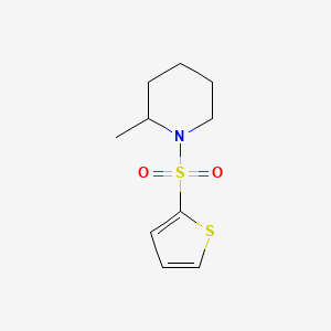 molecular formula C10H15NO2S2 B4422310 2-methyl-1-(2-thienylsulfonyl)piperidine 
