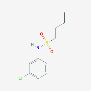molecular formula C10H14ClNO2S B4422312 N-(3-chlorophenyl)butane-1-sulfonamide 