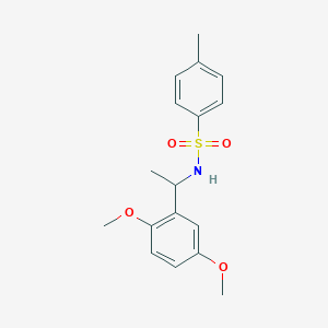 molecular formula C17H21NO4S B4422324 N-[1-(2,5-dimethoxyphenyl)ethyl]-4-methylbenzenesulfonamide 