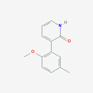 molecular formula C13H13NO2 B4422432 3-(2-methoxy-5-methylphenyl)pyridin-2-ol CAS No. 1261993-77-4