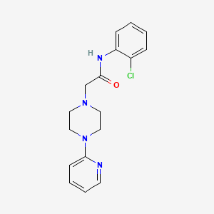 molecular formula C17H19ClN4O B4422435 N-(2-chlorophenyl)-2-[4-(pyridin-2-yl)piperazin-1-yl]acetamide 