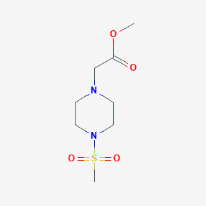 molecular formula C8H16N2O4S B4422452 METHYL 2-[4-(METHYLSULFONYL)PIPERAZINO]ACETATE 