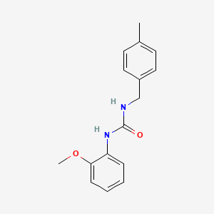molecular formula C16H18N2O2 B4422477 N-(2-methoxyphenyl)-N'-(4-methylbenzyl)urea 