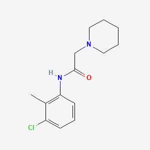 molecular formula C14H19ClN2O B4422567 N-(3-chloro-2-methylphenyl)-2-(piperidin-1-yl)acetamide 