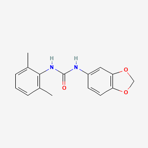 B4422573 N-1,3-benzodioxol-5-yl-N'-(2,6-dimethylphenyl)urea CAS No. 102434-05-9